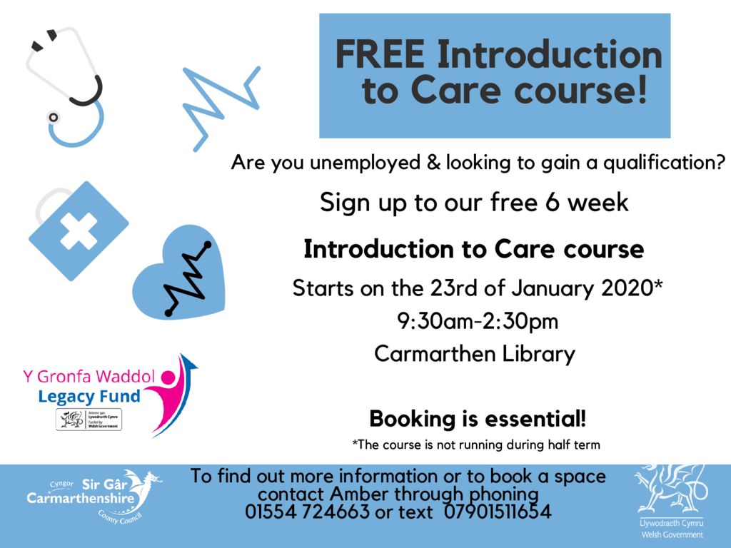 Free Introduction to Care Course Carmarthenshire Family Information