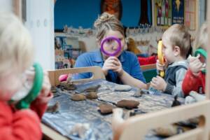 Childcare session in Flying Start session