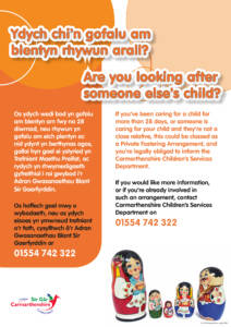 Private Fostering poster