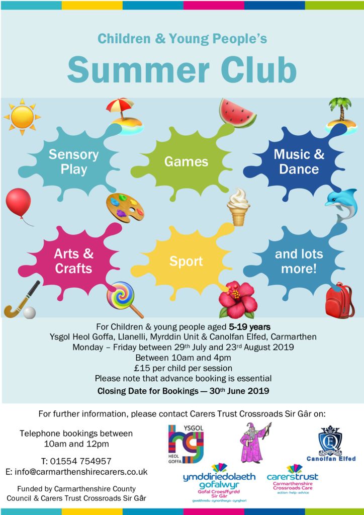 Children & Young Peoples Summer Club - Carmarthenshire Family 