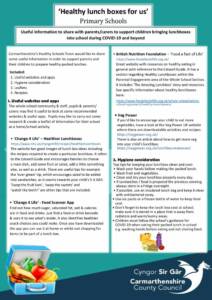 thumbnail of Guidance for parents regarding the preparation of Healthy Lunchboxes – Primary Schools English website