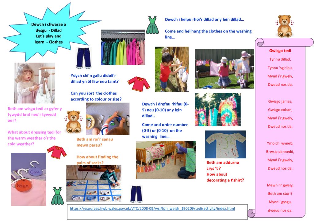 thumbnail of dewch i chwarae a dysgu – dillad
