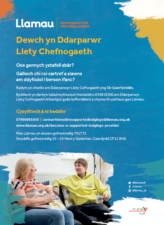 Dewch yn Ddarparwr Llety Chefnogaeth
