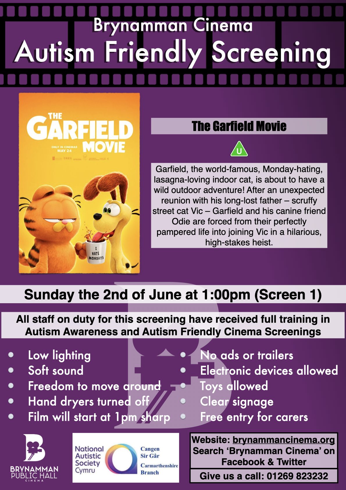 The Garfield Movie Autism Friendly Screening Carmarthenshire Family the-garfield-movie-autism-friendly-screening-carmarthenshire-family