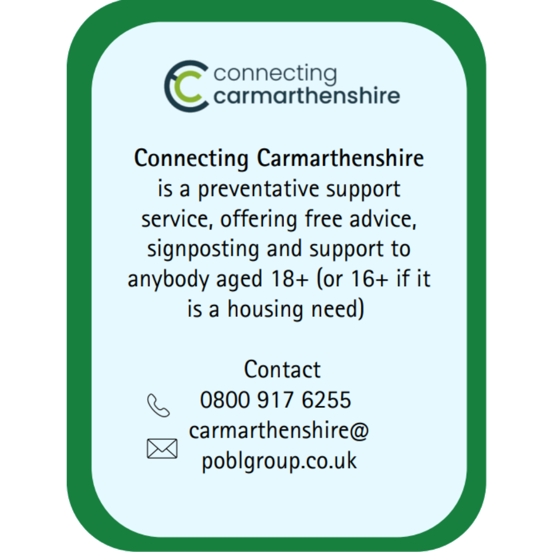 Connecting Carmarthenshire button